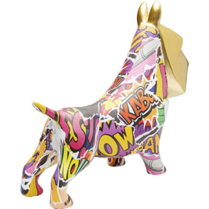 Tirelire chien doré graffiti Kare Design