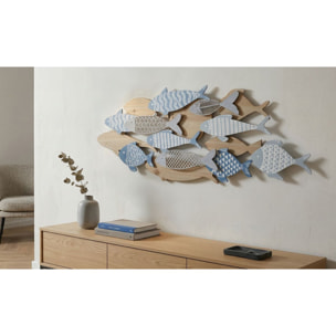 PANNELLO DA MURO FISH SEA CM 91X3X33,5