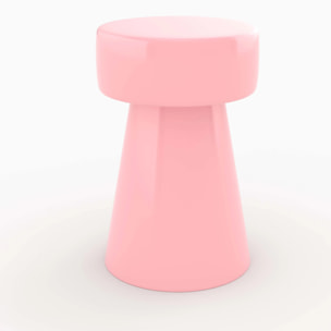 Table d'appoint ronde en métal rose D30 cm - Athéna