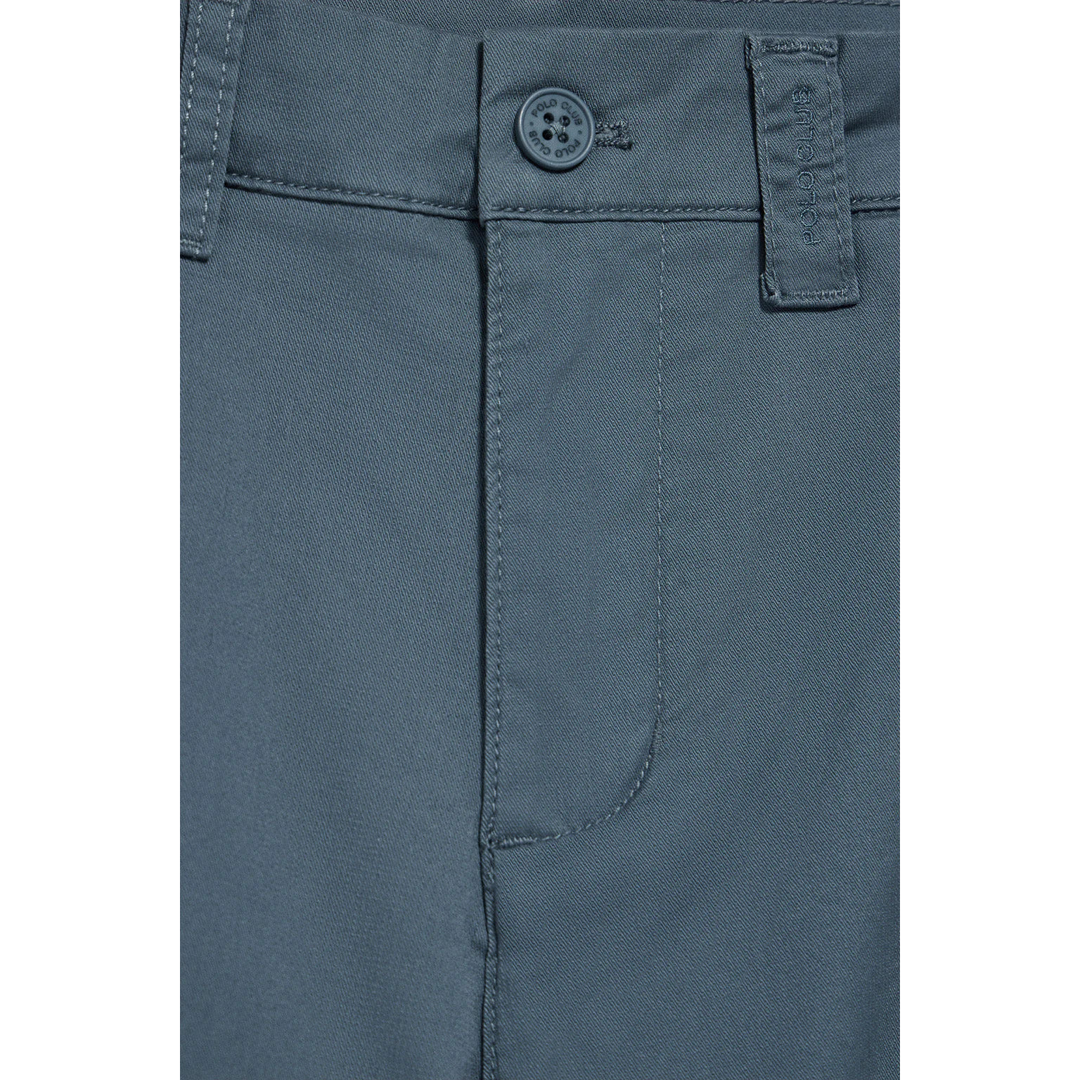 Bermuda relax azul denim con detalles Polo Club