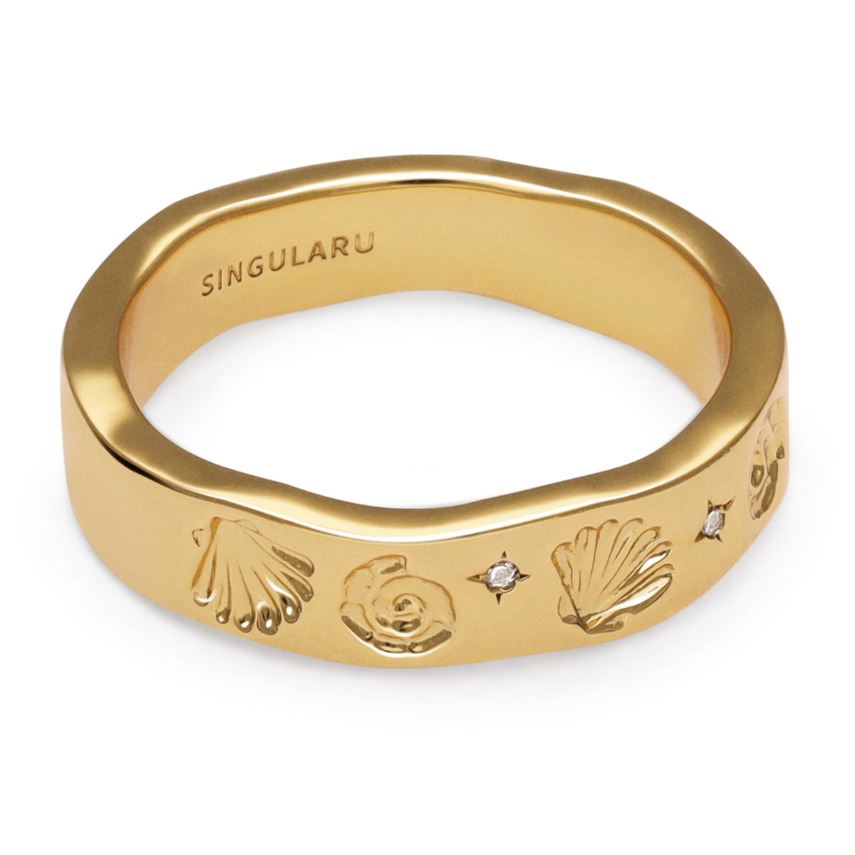 Anillo Treasure Baño Oro