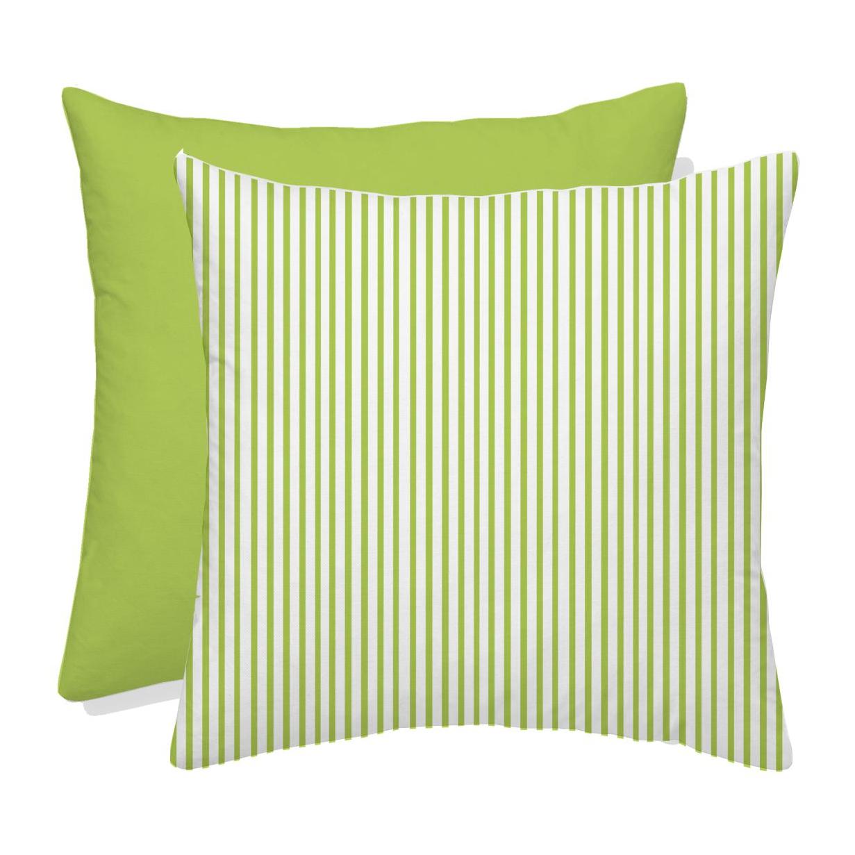 Pack 2 fundas de cojín deco LINE PISTACHO Nordic-Home