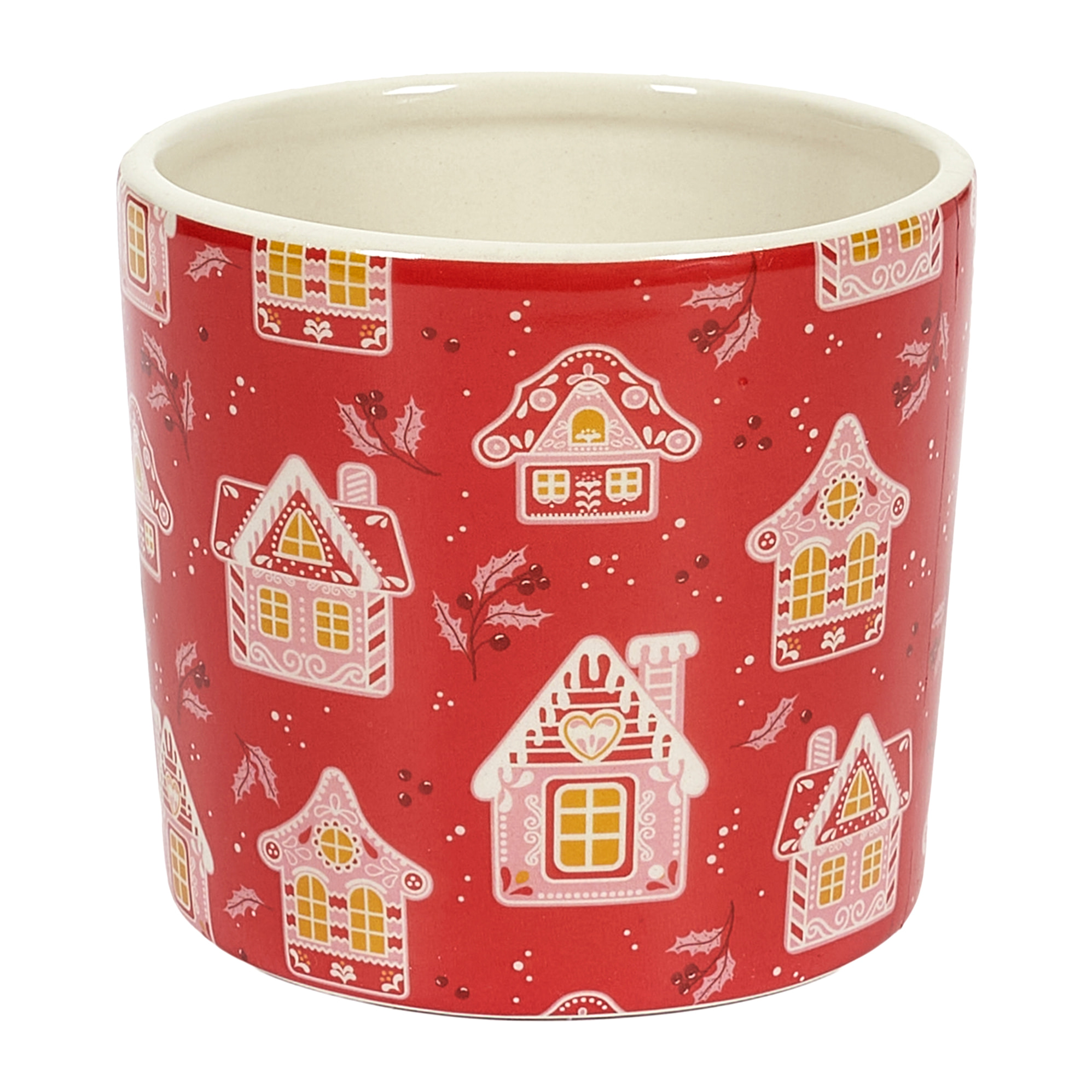 Cache Pot - HOME DECO FACTORY - Rouge - 9 cm