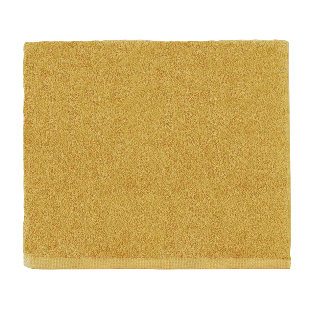 Drap de bain uni en coton, AQUA, Jaune Safran
