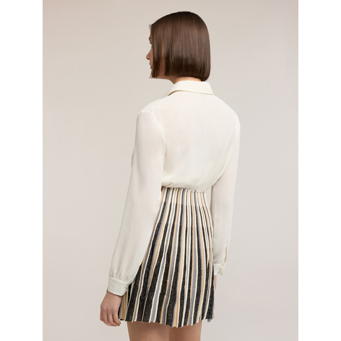 Motivi - Camicia in chiffon - Bianco