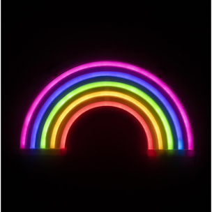 Ciondolo multicolore neon design arcobaleno.