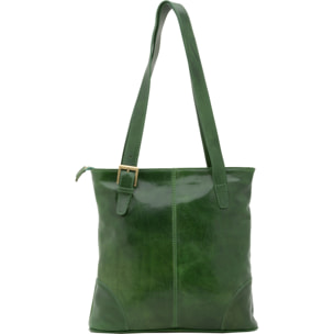 Borsa a spalla da donna - Modello False - 100% pelle - 33.0 x 35.0 x 8.0 cm