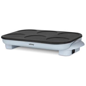 Crepera Eléctrica GOO60 Weasy 6 mini pancakes, antiadherente, 1500W