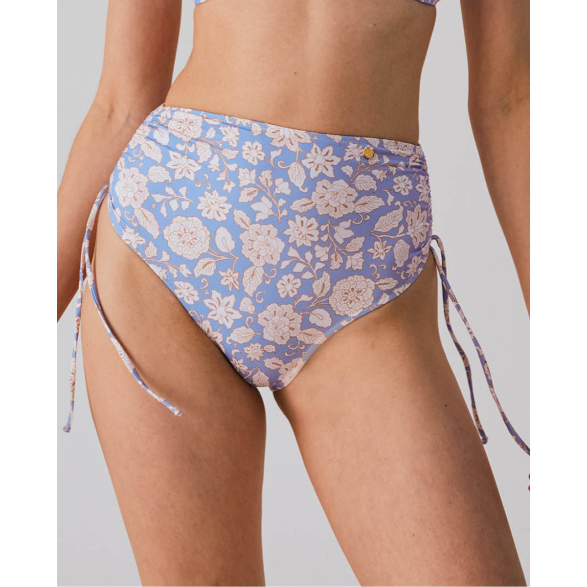 Braga de bikini alta con estampado floral