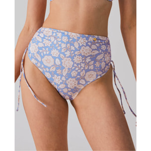 Braga de bikini alta con estampado floral