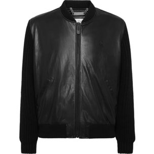 PHILIPP PLEIN Leather Bomber