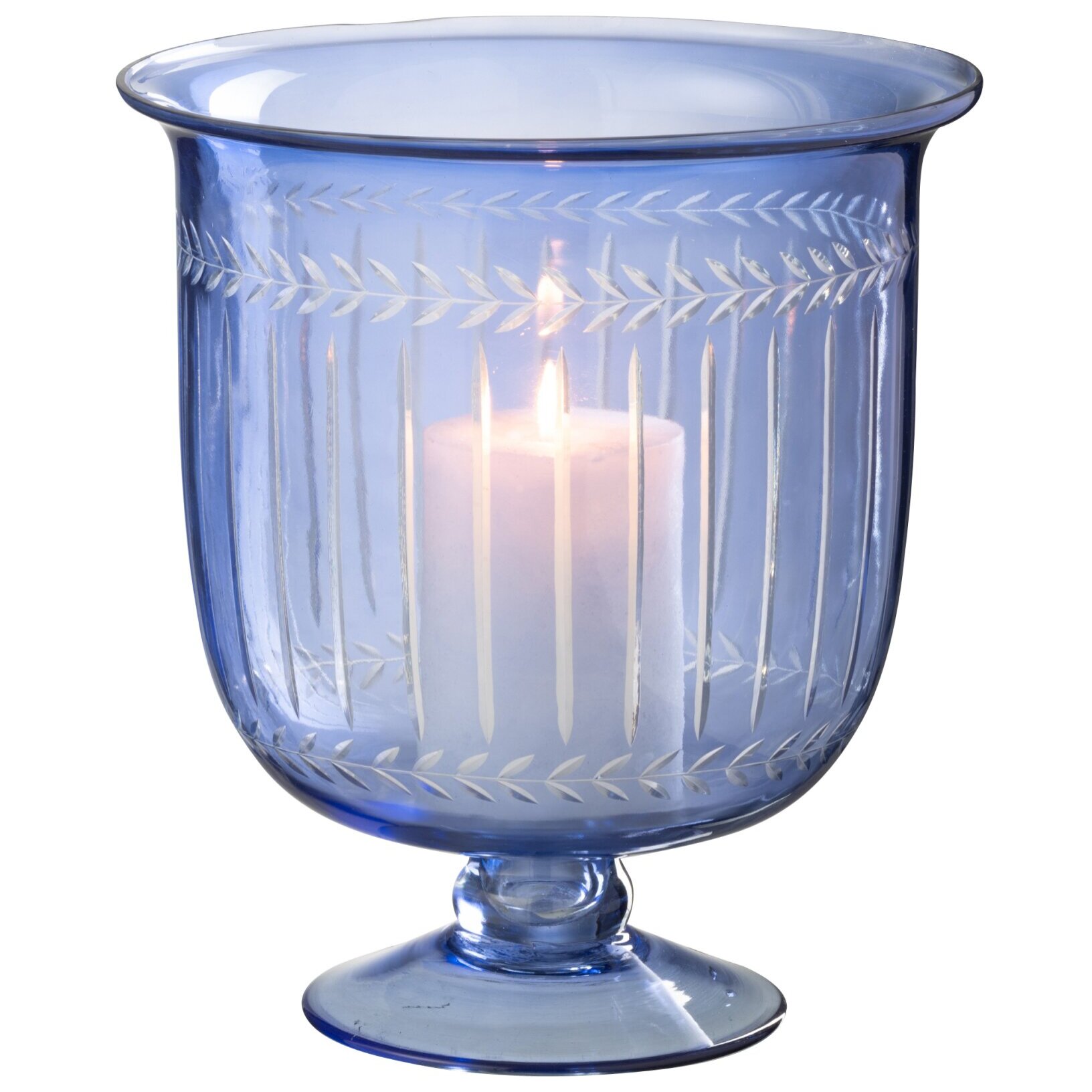 J-Line photophore Tarifa Etroit - verre - bleu