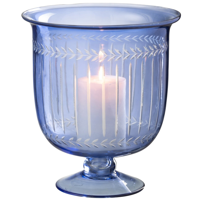 J-Line photophore Tarifa Etroit - verre - bleu