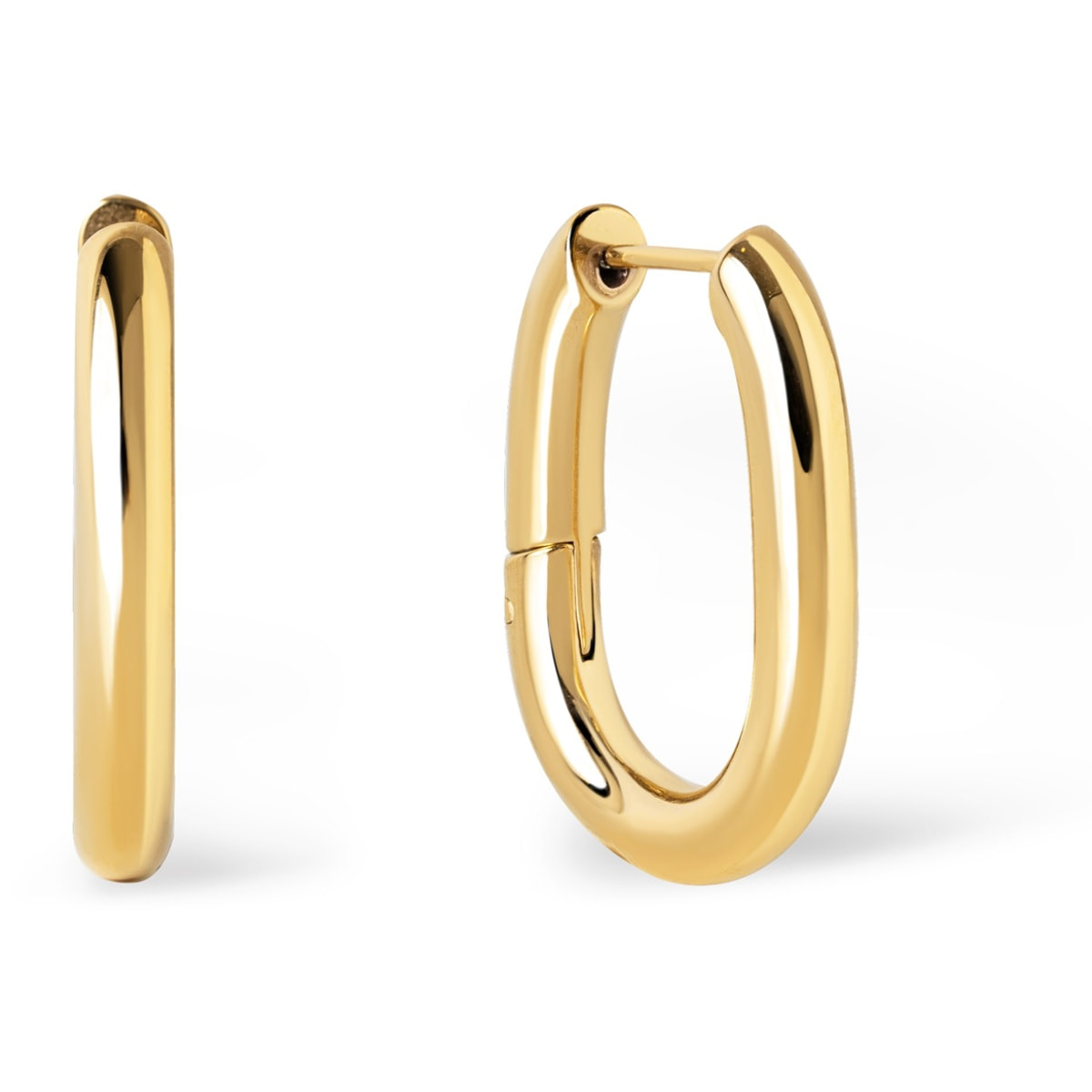 Pendientes Aro Bolero Acero Baño Oro