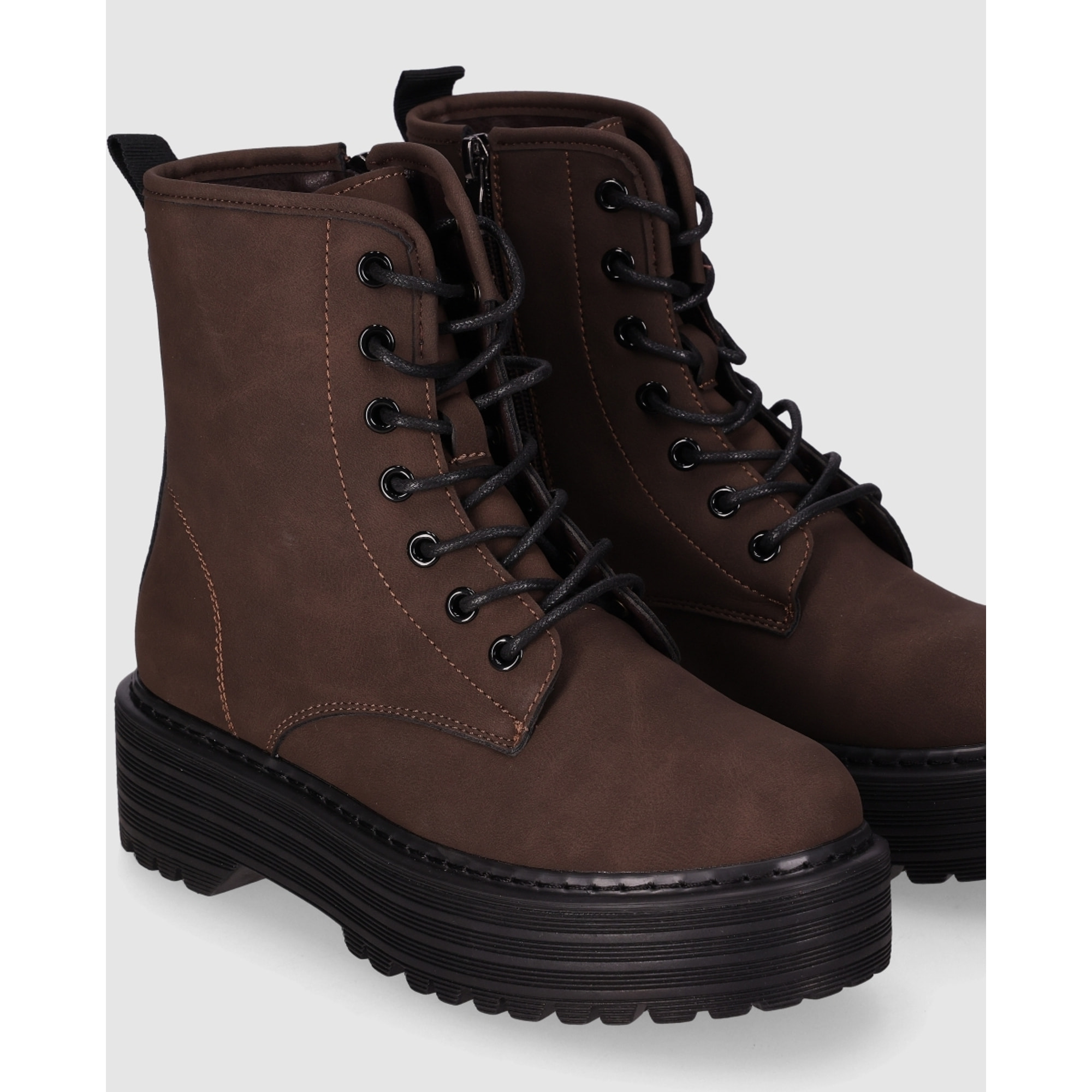 Botines - Marron - Tacón: 5 cm