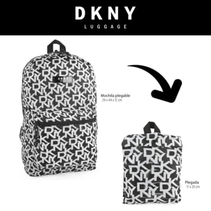 Mochila Casual/Ocio Dkny Dkny-928 Packable Negro-Blanco