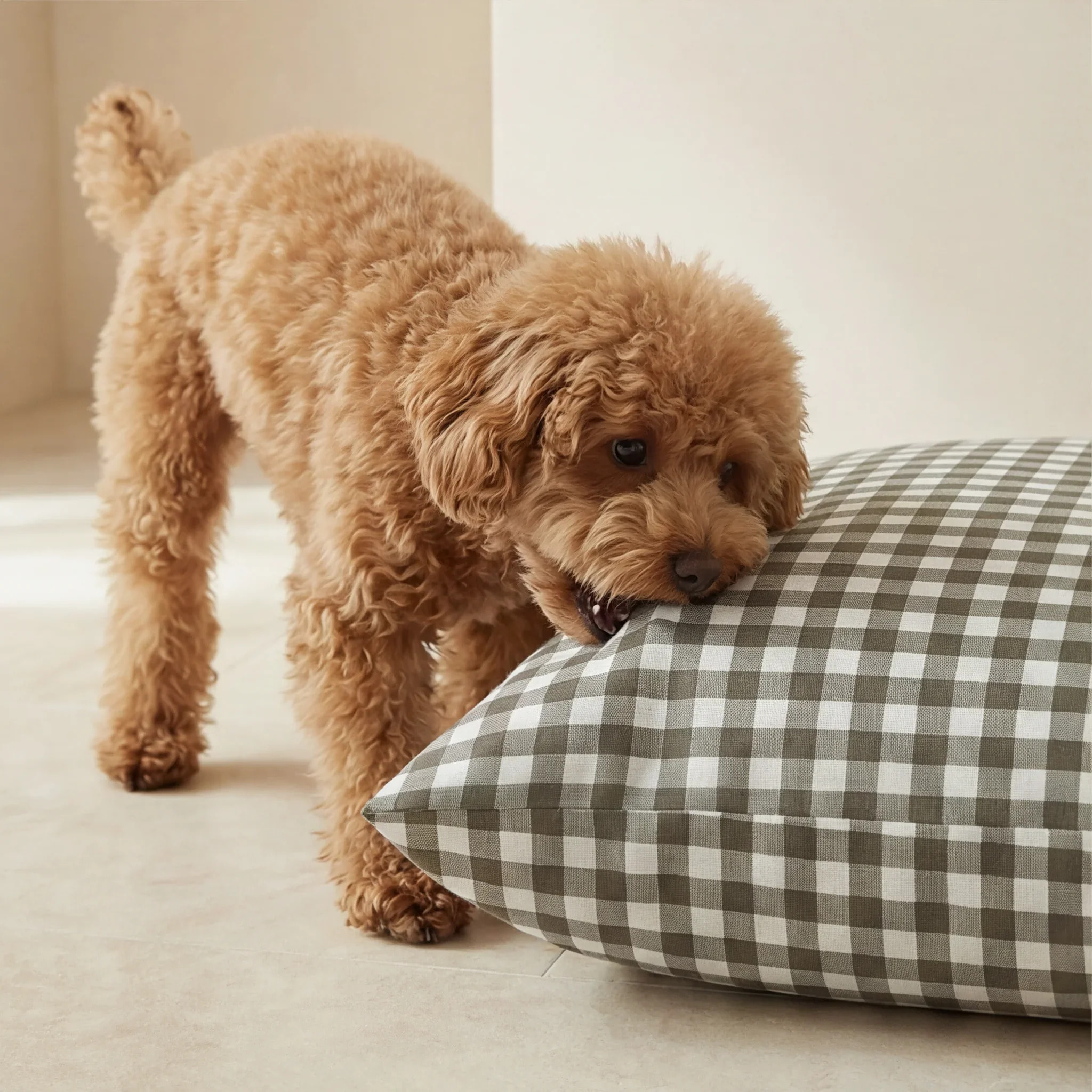 Housse antitaches pour lit pour animal Aielo Marron