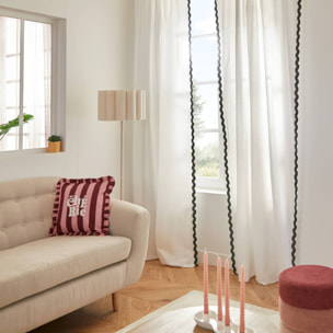 Rideau Cherry blanc 140x260cm