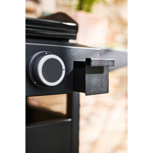 Plancha gaz FORGE ADOUR ORIGIN G 60 AN noir 2 brûleurs à poser, 59.5x39.5 cm