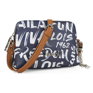 Bolso Bandolera Mujer Sint/Pu Lois Words Azul Marino