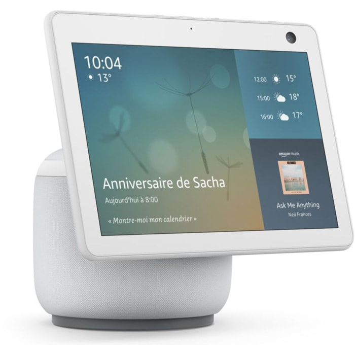 Assistant vocal AMAZON Echo Show 10 Blanc