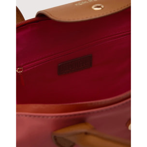 Bolso de mano Rosa con Bandolera - Elizana