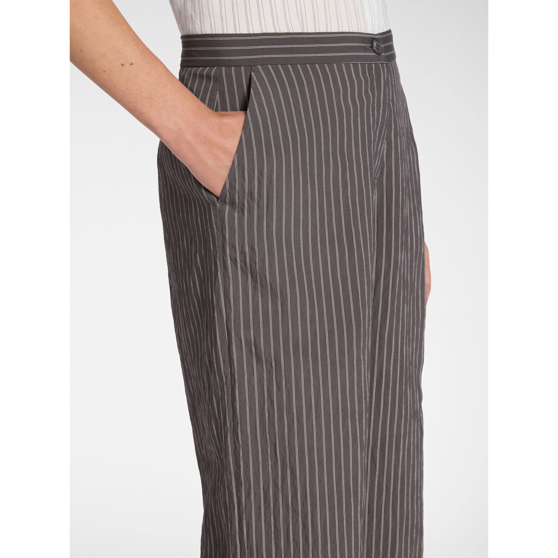 Elena Mirò - Pantaloni chinos gessati - Grigio