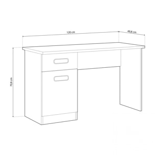 Mesa de estudio Play Tofe - Gris Grafito