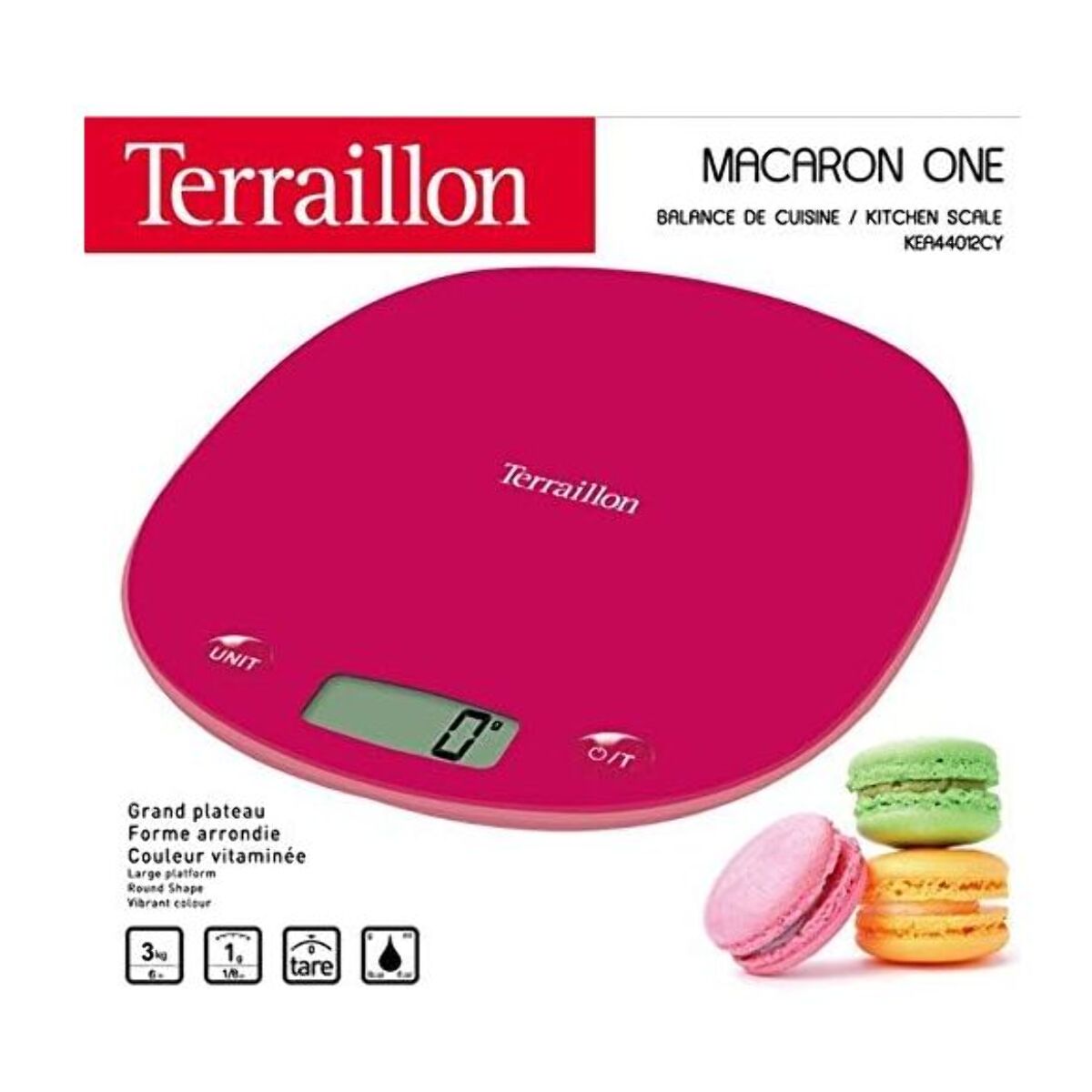 Balance de cuisine TERRAILLON Macaron One Cherry