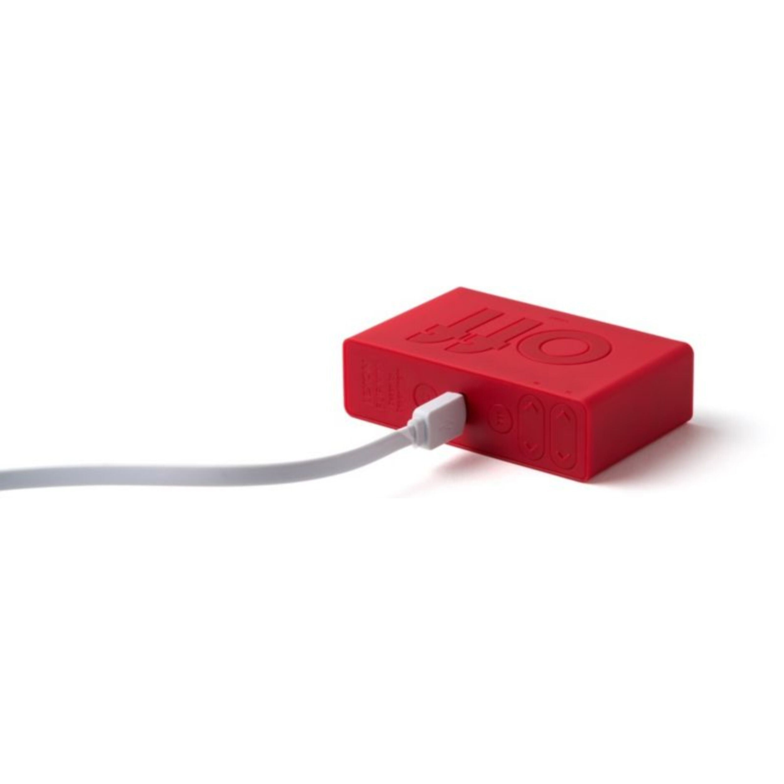 Réveil LEXON Flip Mini de Voyage Rechargeable Rouge