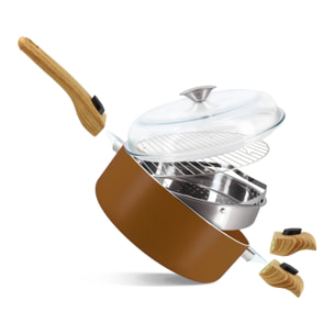 Poêle multifonction en revêtement céramique - tous feux COLORAMA