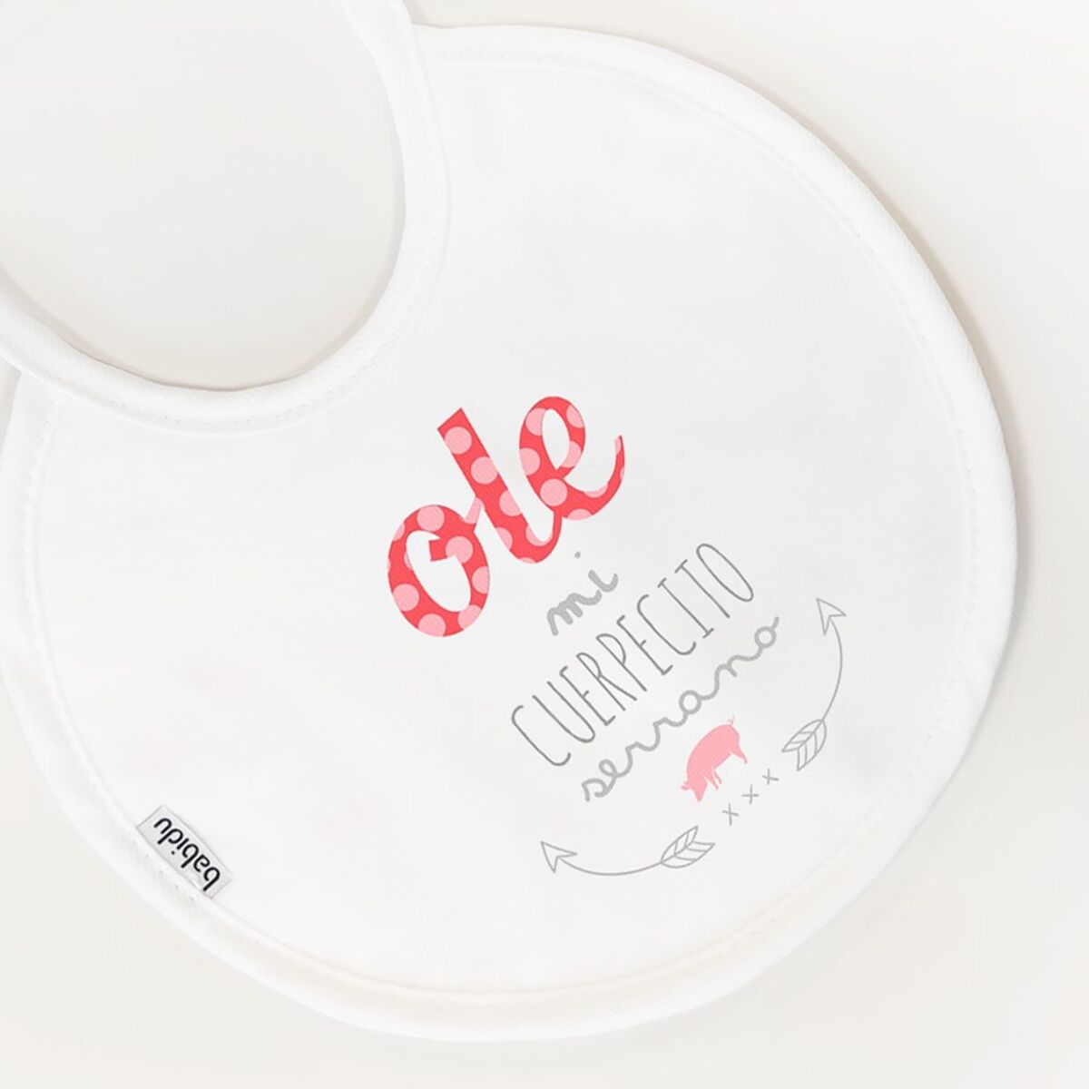 Babero Nacimiento Frase O Blanco Talla Uni