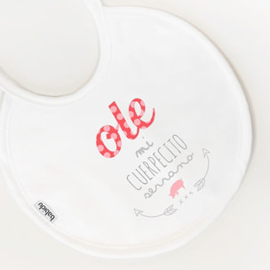 Babero Nacimiento Frase O Blanco Talla Uni