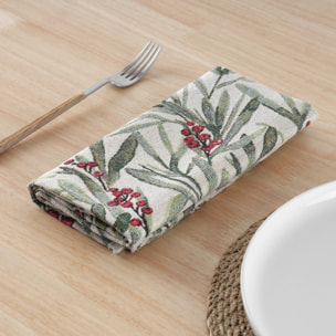 Lot de 2 Serviettes jacquard 33721 45x45 cm