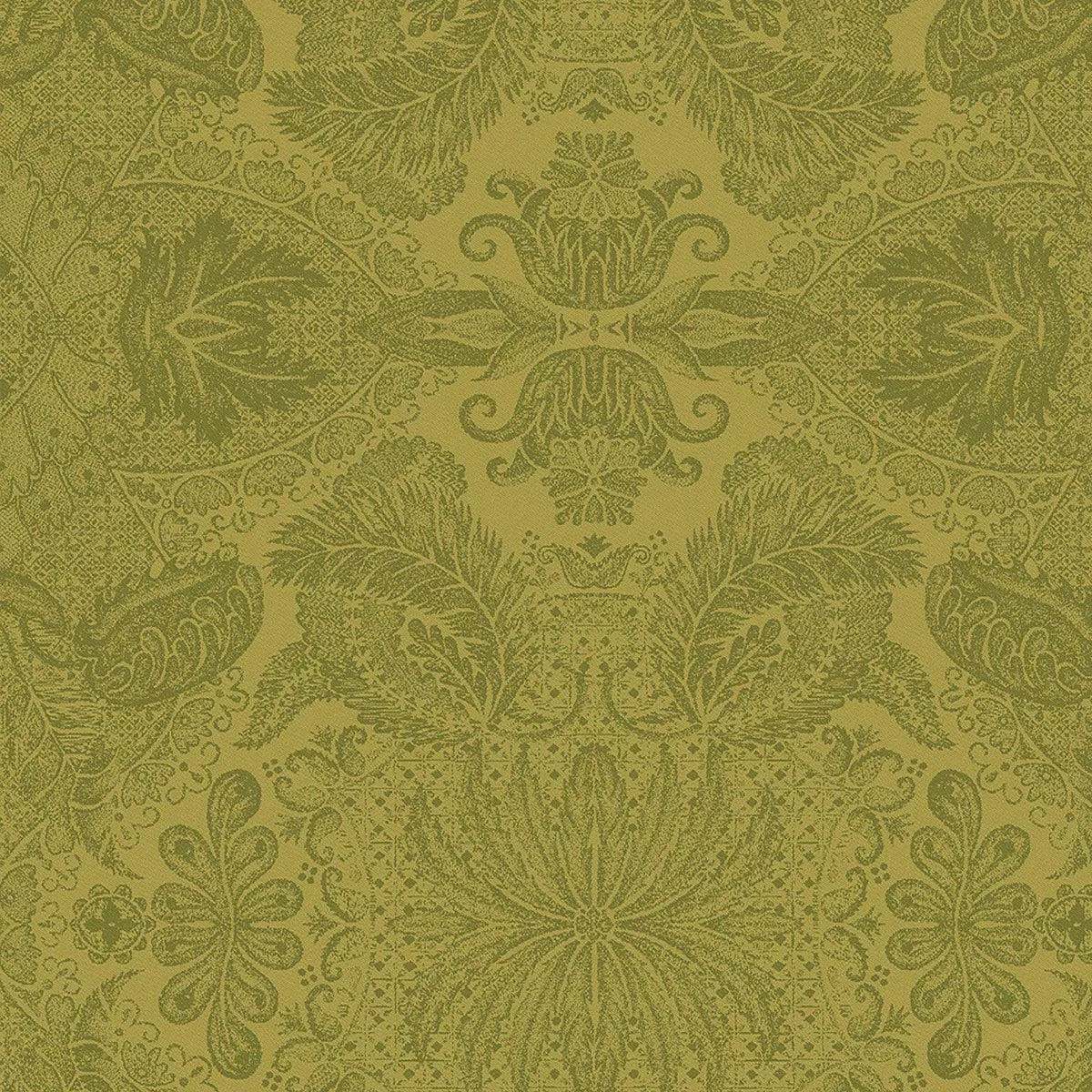 Serviette pur coton motif jacquard or Mille isaphire vermeil