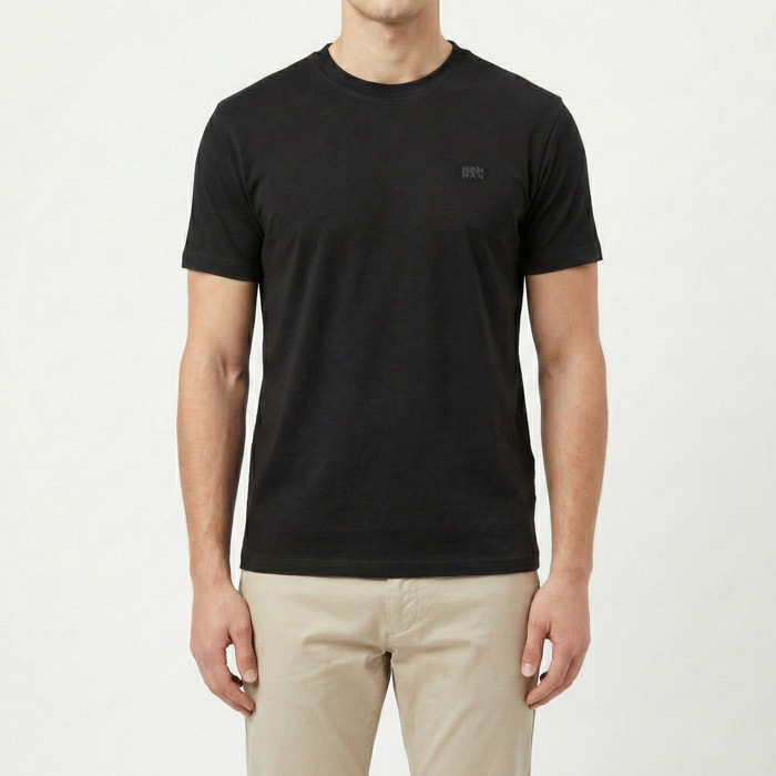 T-shirt jersey bio washed con logo