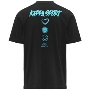 Kappa - Camisetas y tops Hombre Negro - Logo Ciao 140