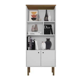 Librería – Roble y blanco