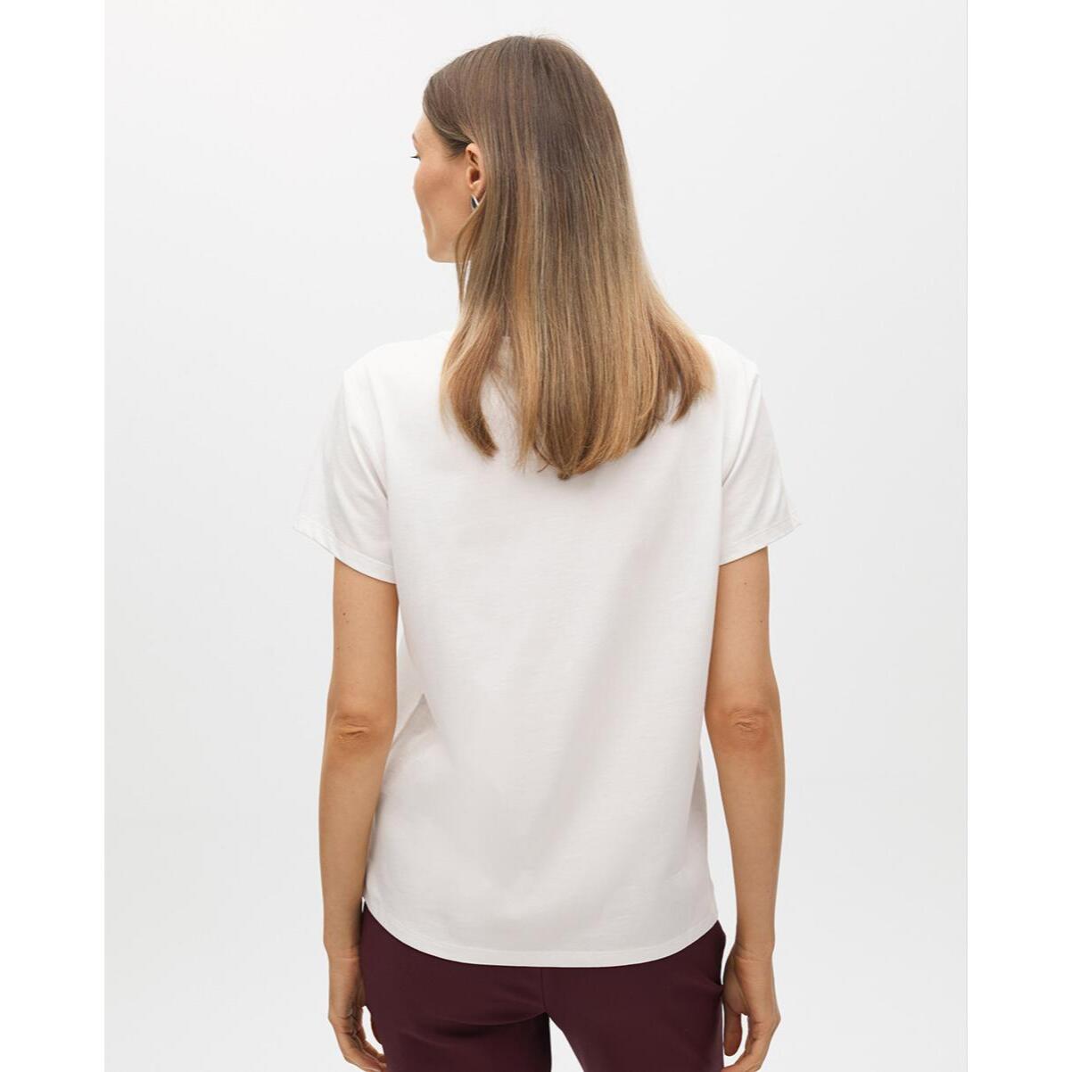 T-shirt a maniche corte con stampa posizionale