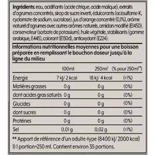 Concentré SODASTREAM saveur agrumes sans sucres 440 mL