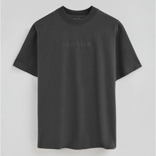 Camiseta JK gris oscuro con logo contrastado Polo Club