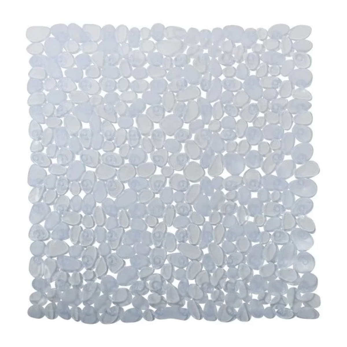 Tapis Fond de douche PVC GALETS 53x53cm Transparent MSV