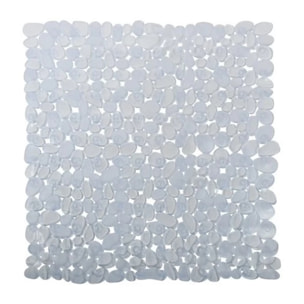 Tapis Fond de douche PVC GALETS 53x53cm Transparent MSV