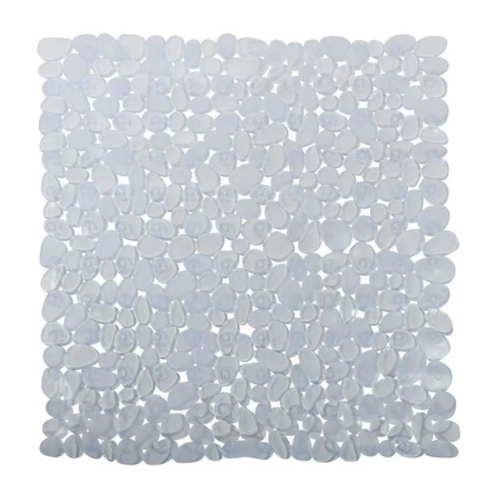 Tapis Fond de douche PVC GALETS 53x53cm Transparent MSV