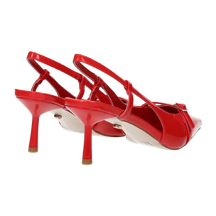 Décolleté sling back Donna Tata Italia Rosso