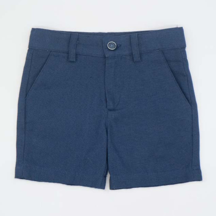 BERMUDA LONA AZUL