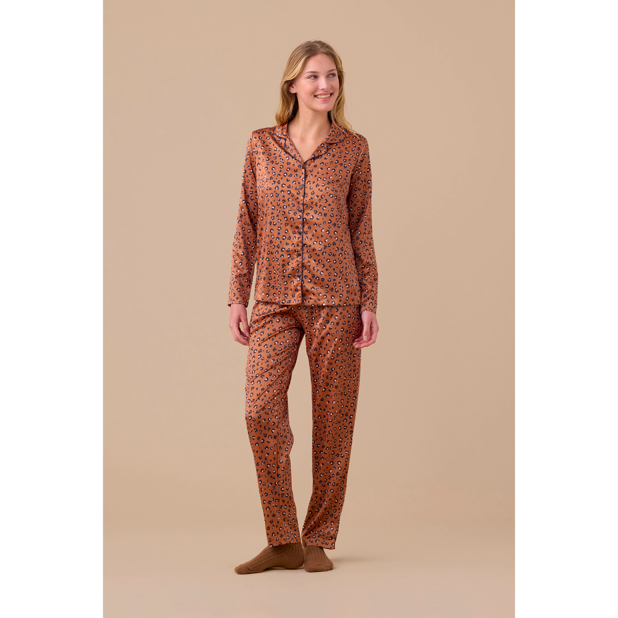 Pigiama donna raso articolo animalier Noidinotte