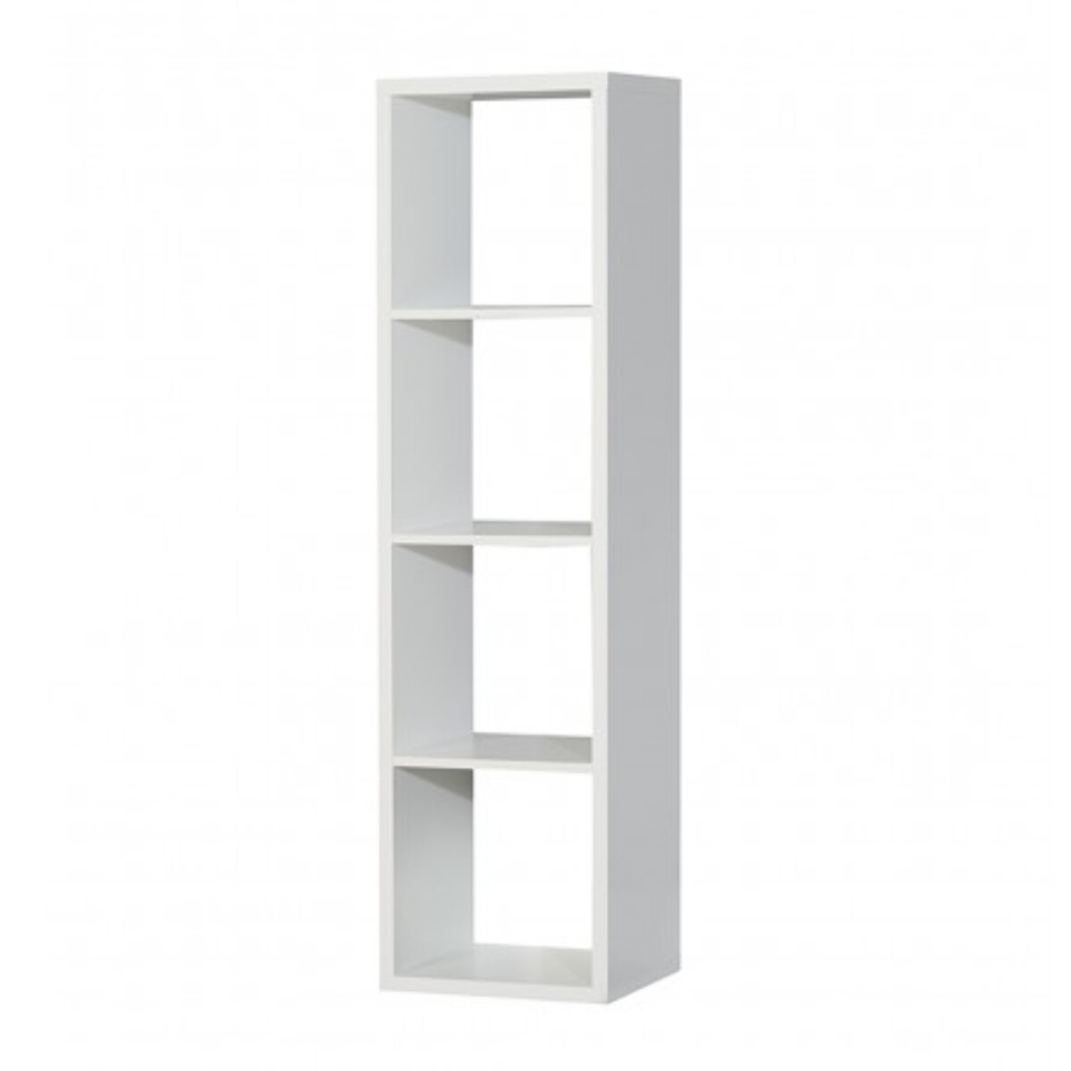 Etagère colonne 4 casiers décor en bois H.142 cm - MAURO