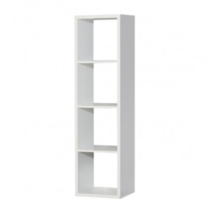 Etagère colonne 4 casiers décor en bois H.142 cm - MAURO