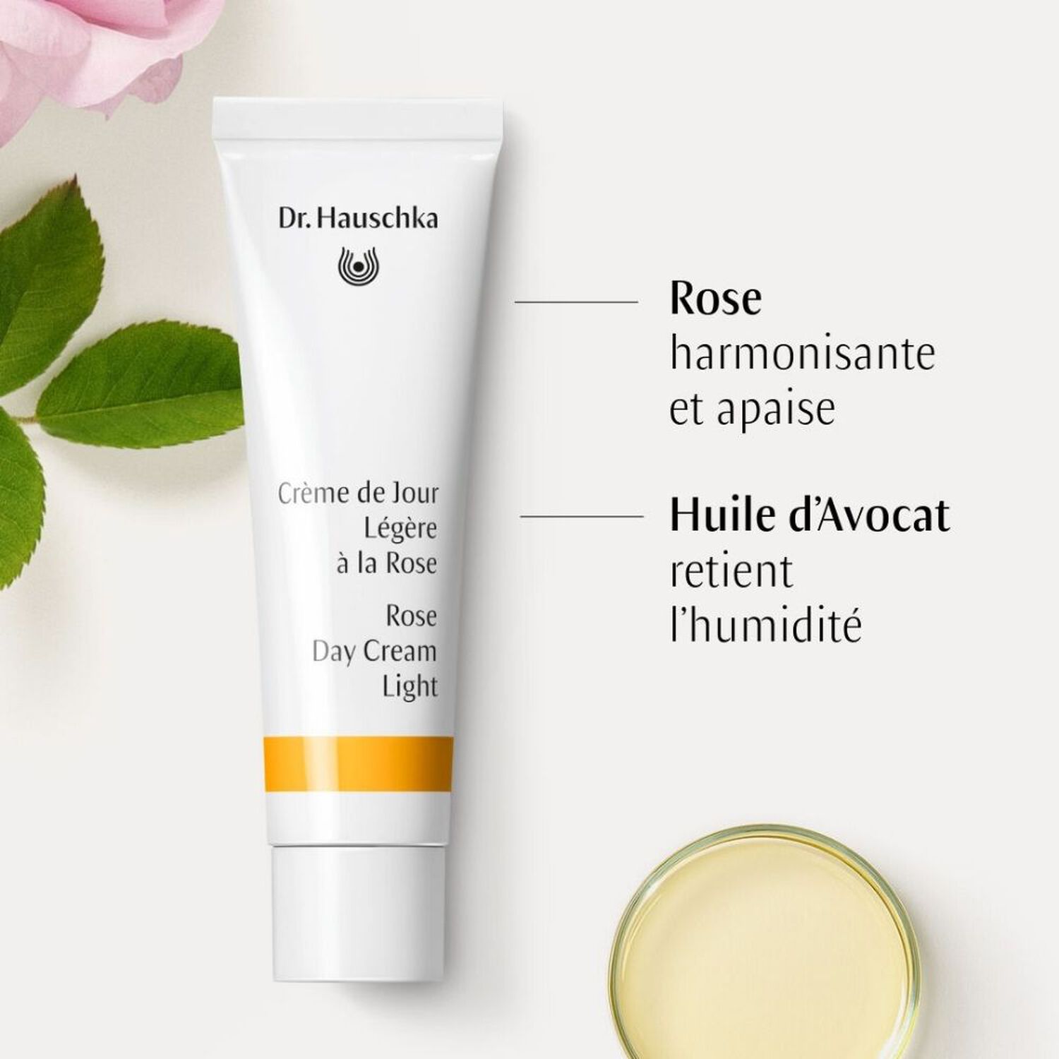 Crème de Jour Légère à la Rose - Soin Riche Nourrissant 30 ml